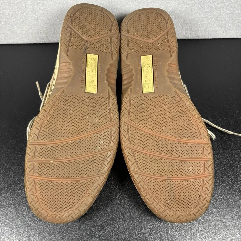 SPERRY Top Sider Men's Billfish 3 Eye Boat Shoes TAN/BEIGE 0799023 Size 9.5M